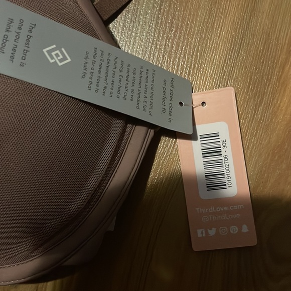 ThirdLove 24/7 Classic Contour Plunge Bra Size 30E/30DD - Picture 6 of 7